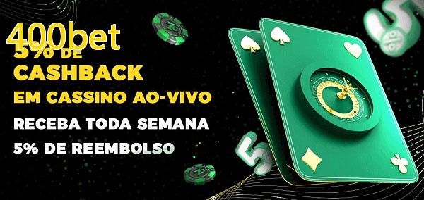 Promoções do cassino ao Vivo 400bet